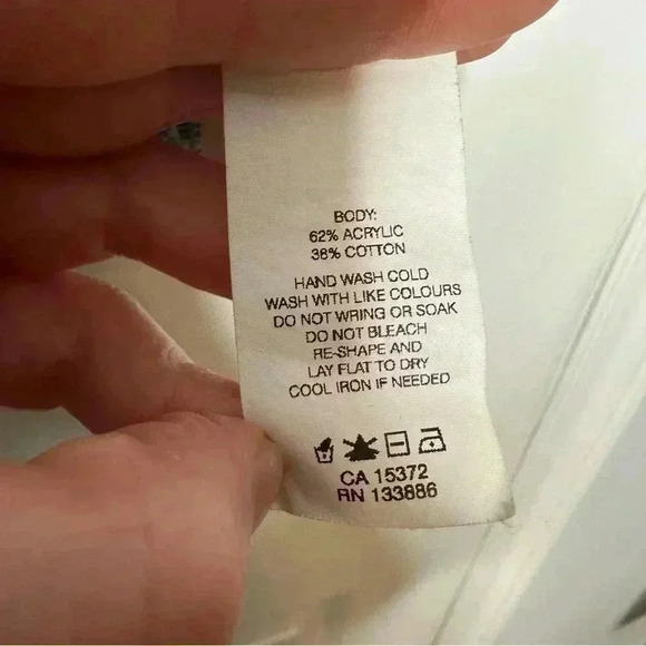 Joe Fresh Knit Shirt 3/4 Sleeves Oversized Marled Blue & White  Size Extra Small - Picture 8 of 16